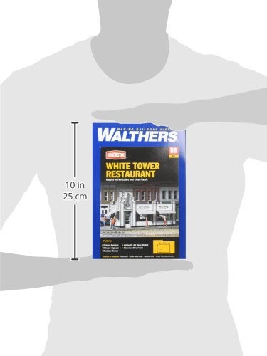 Walthers Cornerstone Walthers  Inc. White Tower Restaurant Kit  4-5/8 X 3 X 2-7/8"" 11.8 X 7.6 X 7.3cm - Image 4